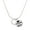 Silver, variant on Gold-tone Hammered Karma Circle - Silvertone Senior Class of 2026 Dome Necklace, 18"