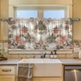 thumbnail image 2 of Yayeee Kitchen Curtains Tier Set of 2 Light Filtering 57"x24" Over Sink Window Panels, Red Mountain Pattern, 2 of 7