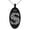Black, variant on Stainless Steel Letter S Initial Dotted Monogram Engraved Small Oval Charm Pendant Necklace