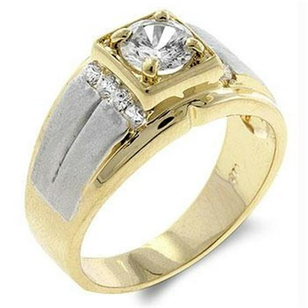 CZ Eye Cut Mens Ring, Size : 10