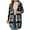 Black, variant on Axiiglly Plaid Jacket for Woman Long Zip Up Hoodie Casual Fall Jackets with Pockets XXL