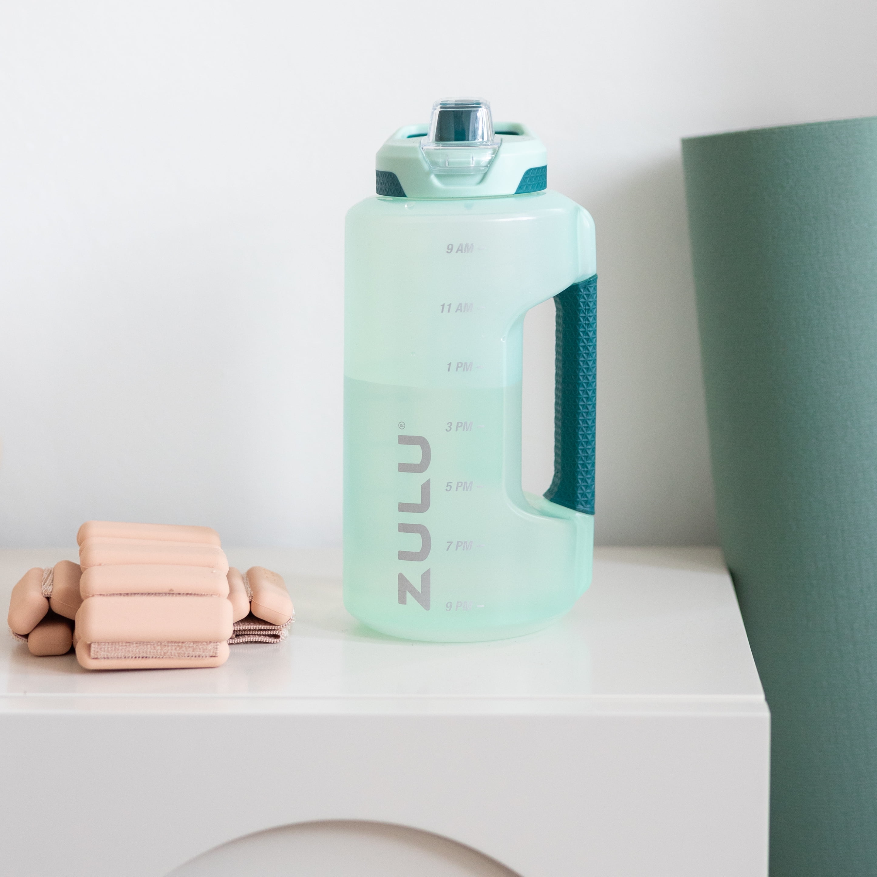  ZULU Half Gallon Water Bottles with Hydration Tracking