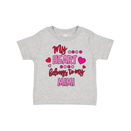 

Inktastic My Heart Belongs to My Mimi Gift Toddler Boy or Toddler Girl T-Shirt