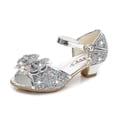 thumbnail image 1 of Girls High Heel Children's Princess Sandals Bowknot Children's Crystal Heel, 1 of 1