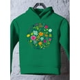 thumbnail image 3 of Circle Of Flowers Hoodie Toddler -Image by Shutterstock,  2 Toddler, 3 of 4