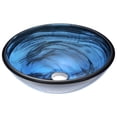 thumbnail image 4 of ANZZI Soave 16.5" Tempered Glass Circular Vessel Bathroom Sink in Blue, 4 of 5