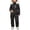 Black, variant on Girls Ski Jumpsuits Waterproof Snow-proof Outdoor Sports Daily Winter Warm Ski Jumpsuits White
