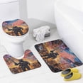 thumbnail image 4 of Animal Guardian America 4 Piece Shower Curtain Sets, with Non-Slip Rugs, Toilet Lid Cover And Bath Mat, for Bathroom Decor Set, 4 of 8
