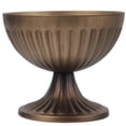 thumbnail image 2 of Decorative Iron Flower Pot in Coffee Color for Decoration and Floral Arrangement 10.5 Inches, 2 of 4