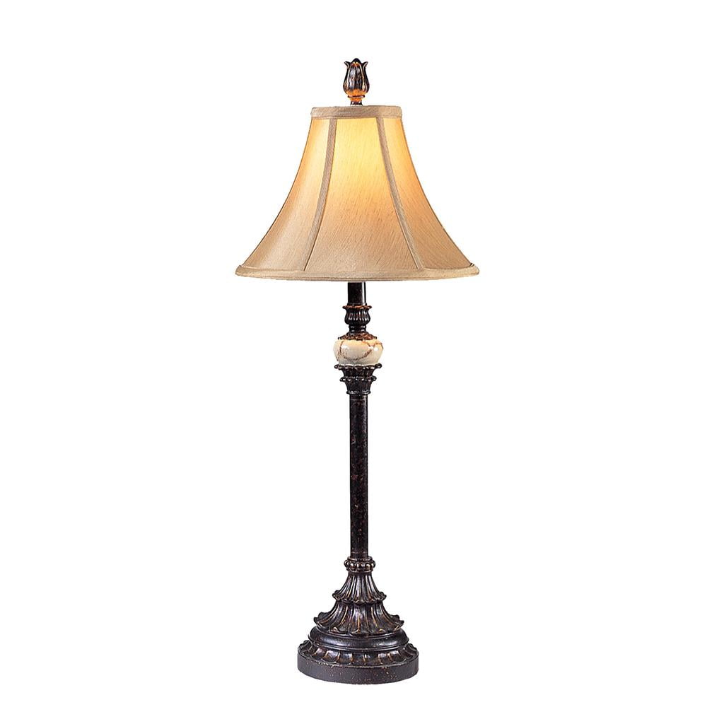 OK Lighting Buffet Lamp, Antique Black