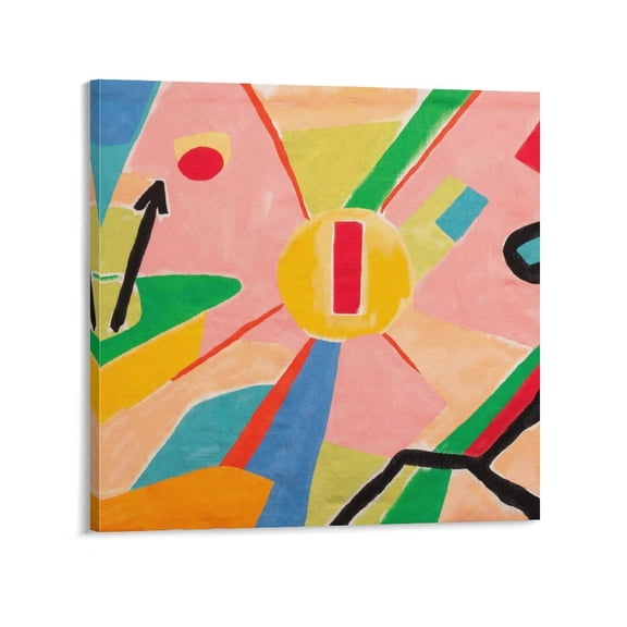 Etel Adnan Staring at The Sun Canvas Art Poster and Wall Art Picture Print Modern Family bedroom Decor Posters 28x28inch(70x70cm)