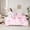 Pink H, variant on Castle Fairy Personalized Initial A Twin Bedding Sets,Pink Bow Bedding Comforter Set