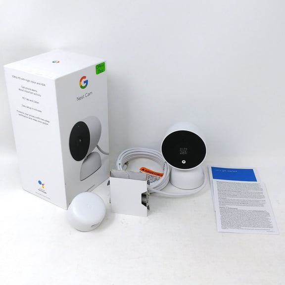 OB Google Nest Cam Indoor Wired GA01998-US Full HD (1080p) - Snow