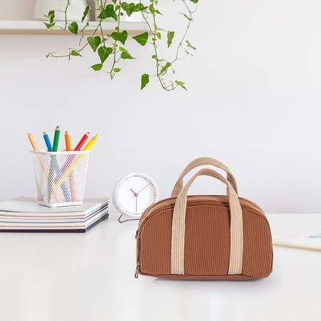 Horivan Velvet Tote Pencil Case Large Capacity Soft Storage Bag for Office Travel Multi-functional Organizer with Handle Dirt-resistant Fabric Horivan Velvet Tote Pencil Case Large Capacity Soft Storage Bag for Office Travel Multi-functional Organizer with Handle Dirt-resistant Fabric