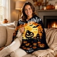 thumbnail image 6 of OutmaxHome Halloween Throw Blanket, 27.6x39.4 Inch Cute Holiday Theme Print Blanket, for Holiday Party, Livingroom, Bedroom, Sofa, Farmhouse, 6 of 6