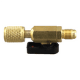 thumbnail image 2 of Brass R410A Refrigerant Straight Ball Valves AC Charging Hoses 1/4inch, 2 of 4