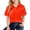 6# Orange, variant on Huankd Girls Polo Shirts Long Sleeve School Uniform Classic Color Raglan Button-Up Top Comfortable Tee White 5-6Y