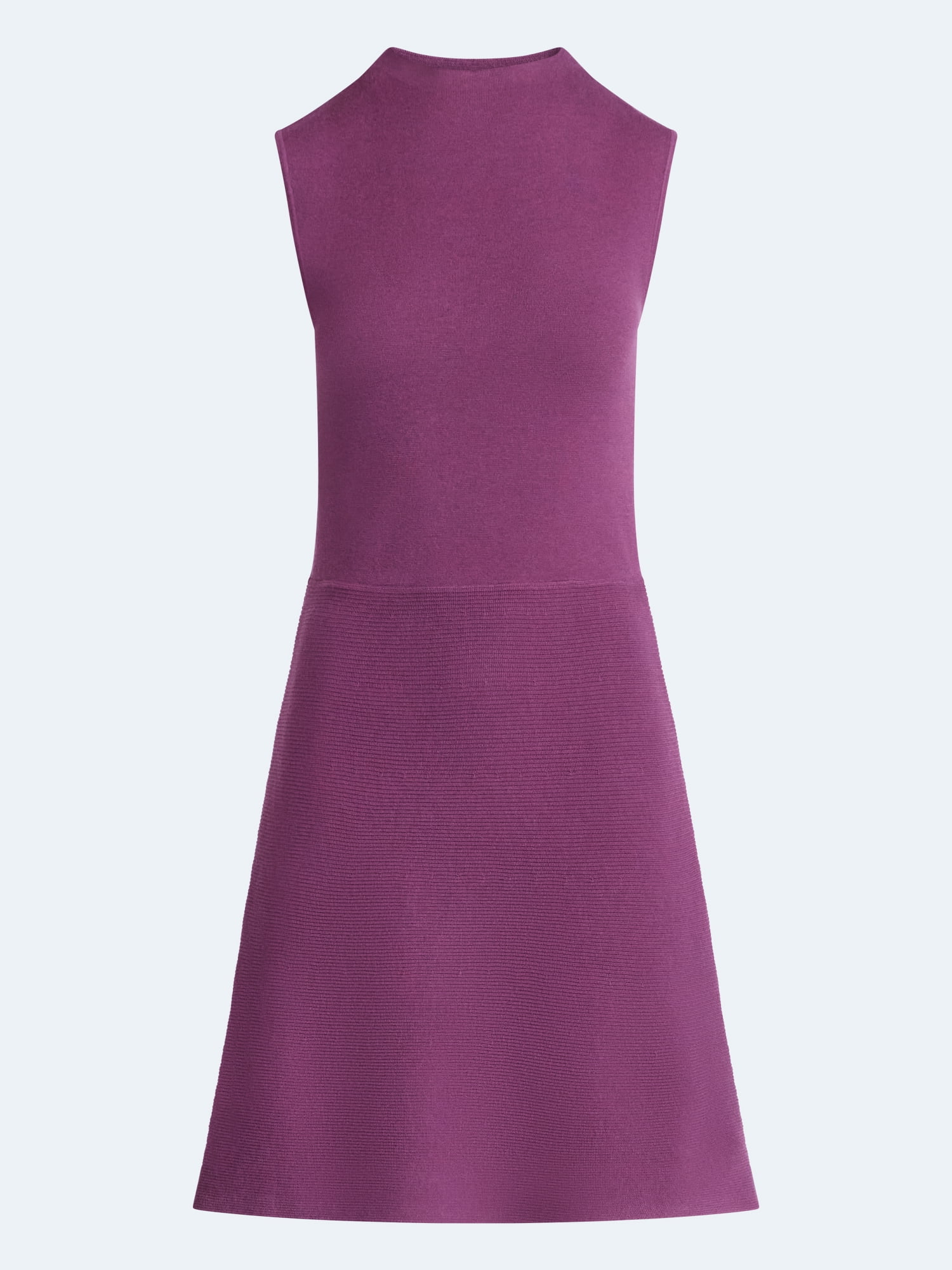 Scoop Women’s and Women's Sleeveless Mock Neck Mini Dress, Sizes XS-4X
