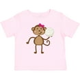 thumbnail image 3 of Inktastic Cute Volleyball Girl Monkey Girls Baby T-Shirt, 3 of 5