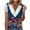 Multicolor#38, variant on JTZGDY Lace Trim V Neck Tops for Women Dressy Casual Summer Floral Printed Crochet Eyelet Patchwork Cap Short Sleeve Tunic T-Shirts Fashion Graphic Tees Blouse Multicolor#38 XXL