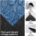 thumbnail image 3 of Blue Pioneer Flower and Paisley Pattern Kitchen Rugs Sets Of 3,Kitchen Runner Rugs Non Skid Washable,Decorative Kitchen Floor Mats for Kitchen,Sink,Laundry,17"x30"+ 17"x47" + 17"x59", 3 of 6