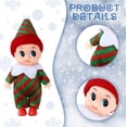 thumbnail image 3 of Juego de muñecos elfos pequeños gemelos de 1/6 piezas, 6 elfos navideños, minimuñecas de peluche coloridas y lindas para decoración navideña de Año Nuevo, 3 of 4