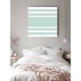 thumbnail image 6 of Aqua White Canvas Wall Art, Stripe Framed Wall Decor Modern Artwork Prints Painting for Living Room, Bedroom, Kitchen & Cafe Decor 16x16 Inch, 6 of 9