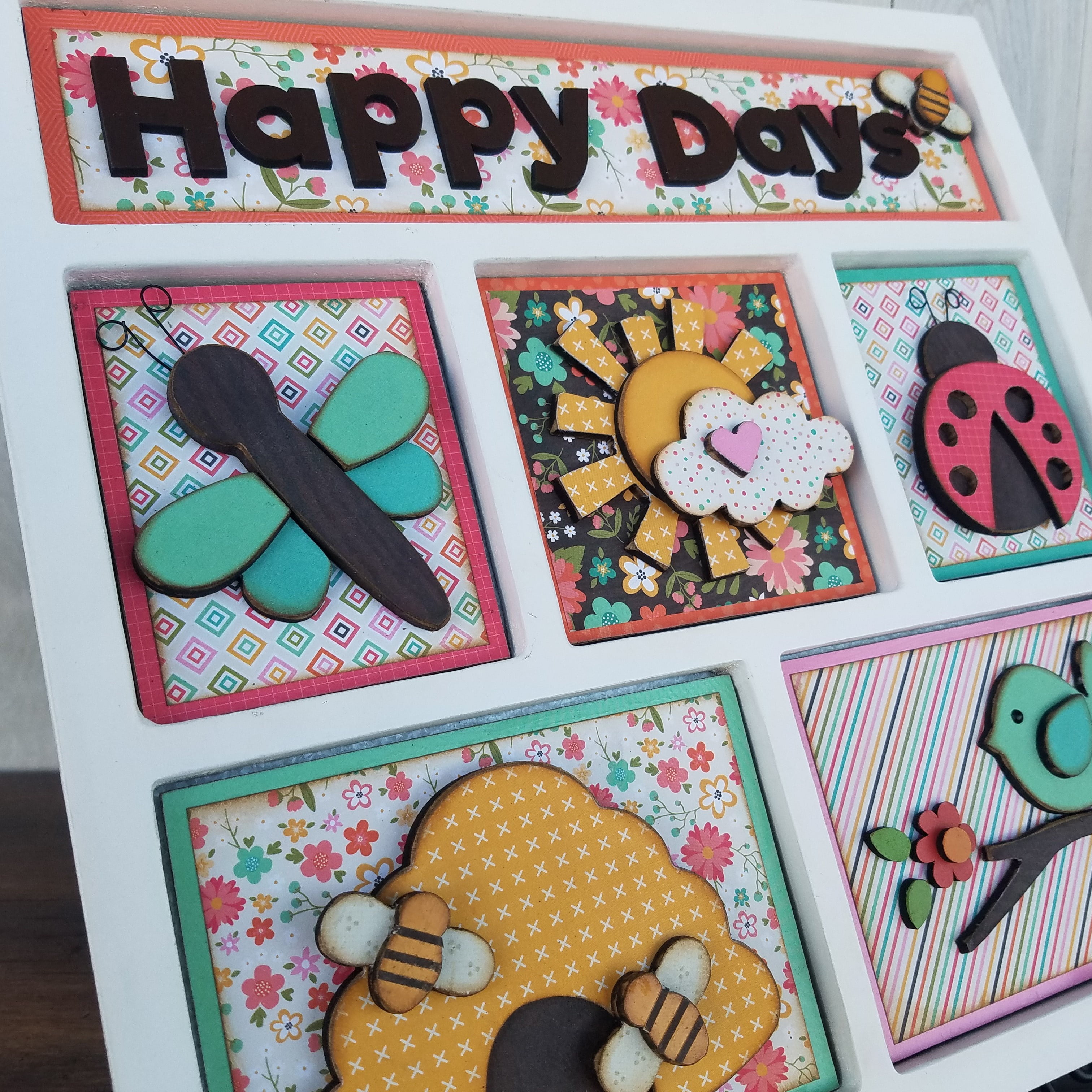 Foundations Decor Shadow Box KitHappy Days