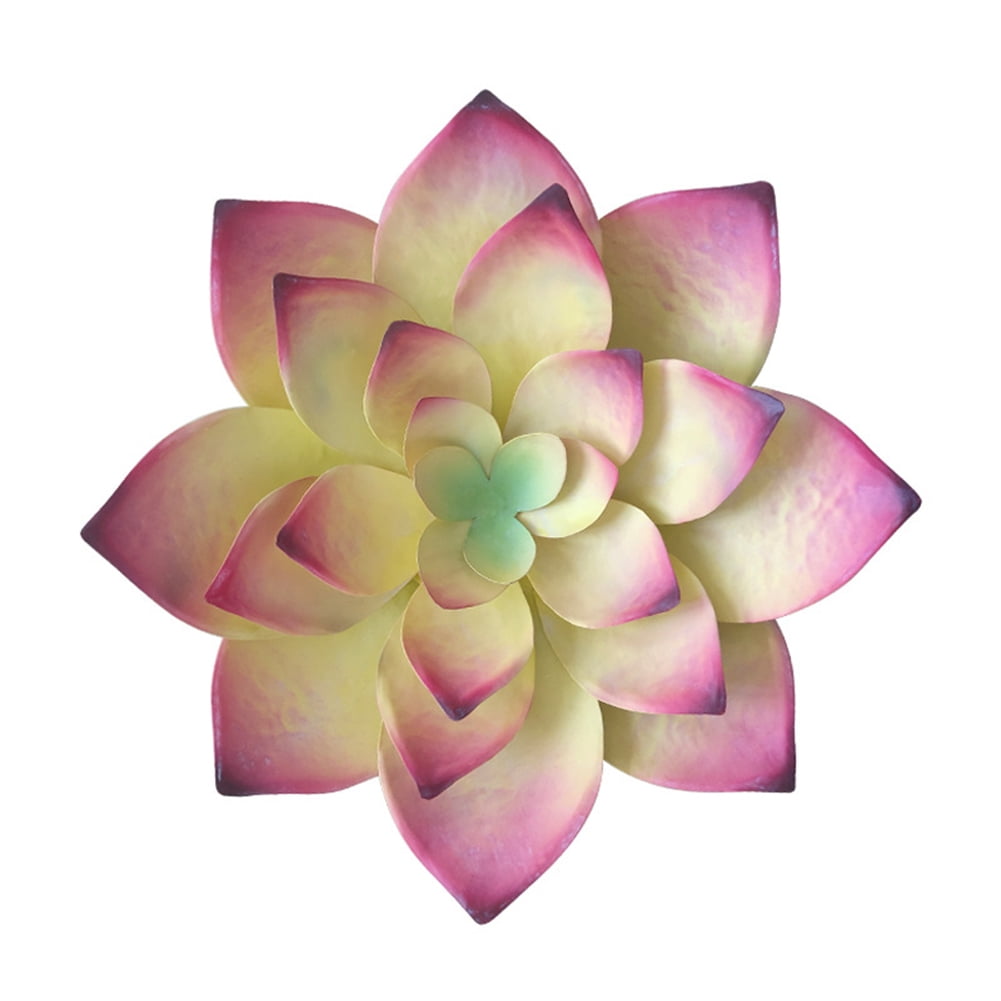 Julam Metal Flower Wall Decor Iron Succulent Sculpture Floral Hanging Art Decoration For Indoor Outdoor Home Garden Patio Bedroom Living Room Walmart Com Walmart Com