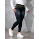 thumbnail image 4 of Pack de 2 Leggins Mujer Unitalla Mezclilla Faja Alta Estilo Pantalón Mezclilla Jegging Tiro Alto, Mallon licra Cómodos Elásticos, 4 of 5