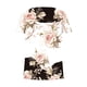 thumbnail image 5 of ICHUANYI Clearance Fashion Womens Casual Printed Square Neck Short Sleeve Buttons Tops Loose Blouses(White, XXL) ICHUANYI WER2023080703749, 5 of 5