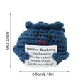 thumbnail image 3 of Riforla Handmade Fruit and Vegetable Yarn Colorful Crochet Table Centerpiece Desktop Ornament Blue, 3 of 6