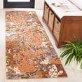 thumbnail image 2 of SAFAVIEH Blossom Yazmin Abstract Runner Rug, Rust/Ivory, 2'3" x 8', 2 of 8