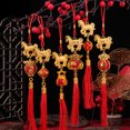 thumbnail image 3 of Adorno colgante del caballo 2026 Amuleto de la suerte del caballo para el Año Nuevo chino Colgante feng shui con borla roja para el coche Árbol bonsái Año Nuevo lunar Riqueza, 3 of 7
