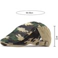 thumbnail image 2 of CoCopeaunts Newsboy Cap Summer Cotton Flat Cap Ivy Caps Men Women Newsboy Cabbie Driver Solid Color Casual Camouflage Beret, 2 of 7
