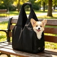 thumbnail image 4 of Large Capacity Sling Shoulder Pet Carrier Bag for Dogs and Cats, Breathable Polyester, Removable Washable Pad, Multiple Pockets, Adjustable Strap, 60×39×20 cm, Black/White/Gray/Red, 4 of 6