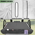thumbnail image 6 of Bulopur Gray Waterproof Golf Cart Seat Covers Soft Golf Cart Seat Towel Blanket with 4 Front Pockets& Nonskid Bottom Fits for EZGO, Yamaha, Club Car and More 2 Person Seats Club Car, 6 of 8