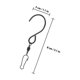 thumbnail image 2 of OUNONA 4Ud Negros Para Colgar De Uso Exterior Giratorio Y Material Duradero, 2 of 8