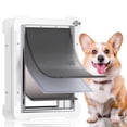 thumbnail image 1 of Puerta para Perro MIAOTONG de 3 Solapas con Marco de Acero y Ahorro de Energía, 1 of 8