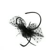 thumbnail image 5 of IDALL Fascinators Hats Tea Party Hats Flower Cocktail Tea Party Headwear Feather Fascinators Top Hat for Women Party Hats Fascinator Headband Black One Size, 5 of 6