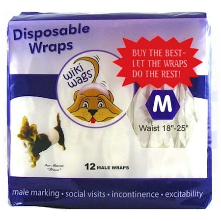 UPC: 0705105090061 | Wiki Wags Disposable Male Dog Belly Band