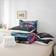 thumbnail image 5 of Feelyou Mystic Mushroom House Bedding Comforter Set 7 Pieces, Dreamy Fairy Tale Full Bedding Set, Cartoon Princess Style Reversible Fitted Sheet Flat Sheet, Super Cozy Room Decor, 5 of 7