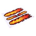 thumbnail image 2 of Unique Bargains Fire Flame Pattern Stick-on Decorative Ornaments Stickers for Auto Car Decal, 2 of 4