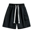 thumbnail image 2 of Turilly Men's Summer Shorts Shorts Athletic LongSide Pocket Casual Drawstring Shorts 4XL, 2 of 6