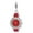Red, variant on Sterling Silver Enameled 3-D Watch w/Lobster Clasp Charm