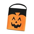 thumbnail image 2 of Bolsa de dulces o trucos de Halloween Strade Fareast Limited fieltro Naranja, 2 of 8