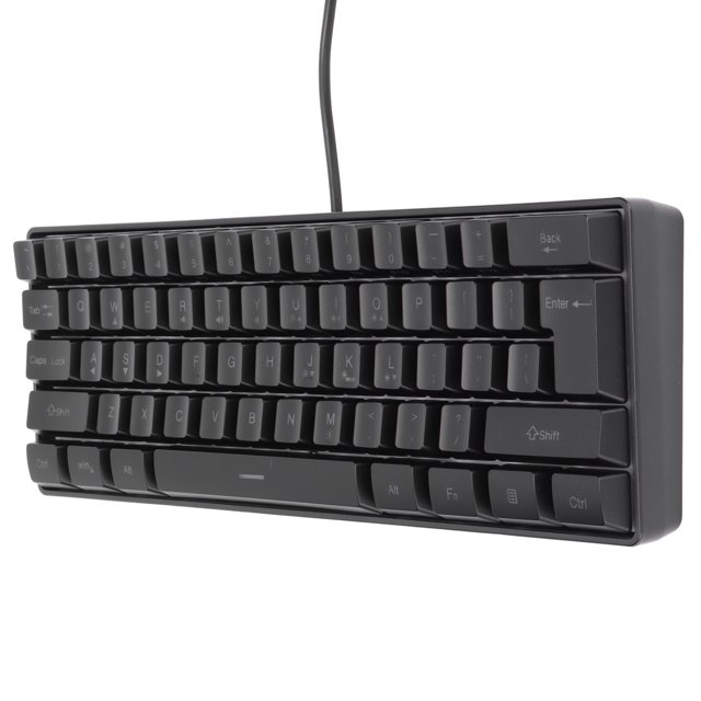 LHCER Gaming Keyboard Portable Backlit 61 Keys Wired Black USB PC Keyboard For Home Office Laptop Work Gaming,Gaming Keyboard,PC Keyboard