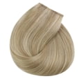 thumbnail image 2 of Sunny Hair Wire Hair Extensions Human Hair Invisible Hair Extensions for Women Straight Secret Hidden One Piece Extensions With Adjustable Line Dark Ash Blonde Highlights Golden, 2 of 9