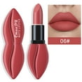 thumbnail image 2 of Yhsdtq,Fresh Designs,Matte Red Lipstick, Premium Lip Shape Packaging, Long-Lasting Color, Chic Design, For Everyday Wear, High-Quality Formula, Bold Expression, Modern Style | Plastic, F, 2 of 9