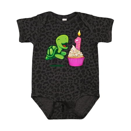 

Inktastic 1st Birthday Turtle Boys or Girls Baby Bodysuit